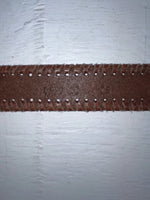 New Brown Genuine Leather Dingo Weaved 28” Belt #4591 JJ-109