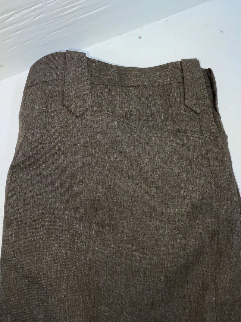 New Vintage Brown Circle S Polyester Pants #CP4776 OO-25