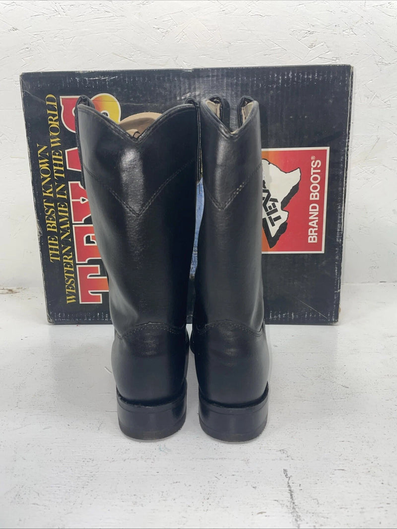 New Women’s Black Texas Brand Cowboy Boots. 4400 7 M. 18-20