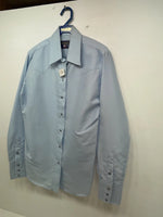 New Women’s Blue Panhandle Slim Long Sleeve Button Up Shirt M #3309 3B-96