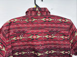 New Women’s Cumberland Red Design Short Sleeve Button Up Large MM-121