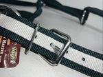 New Tough 1 Green White Nylon Deluxe Draft Halter #50-9575 W-36