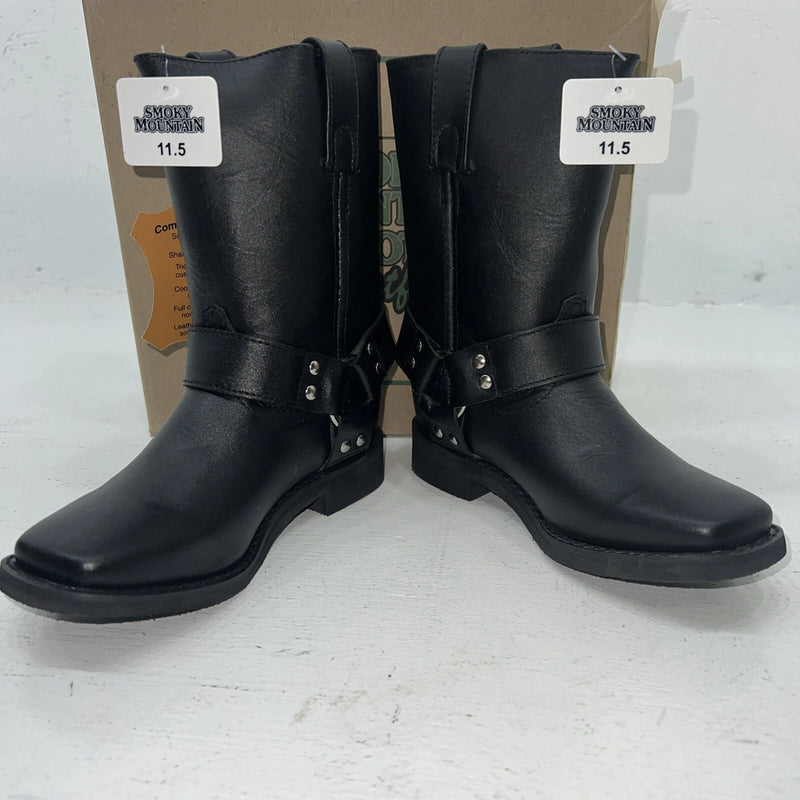 New Children’s Black Smoky Mountain Cowboy Boots. 2405C 11.5 11 1/2 D. 24-95