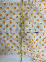 New Women’s Panhandle Slim Yellow Polkadot Long Sleeve Pearl Snap Size 35 KK-8