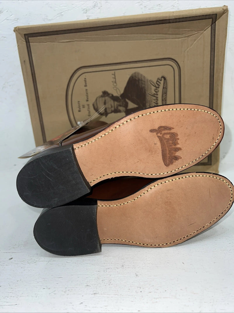New Women’s Brown J. Chisholm Cowboy Boots. L102 5.5 5 1/2 M. 20-64