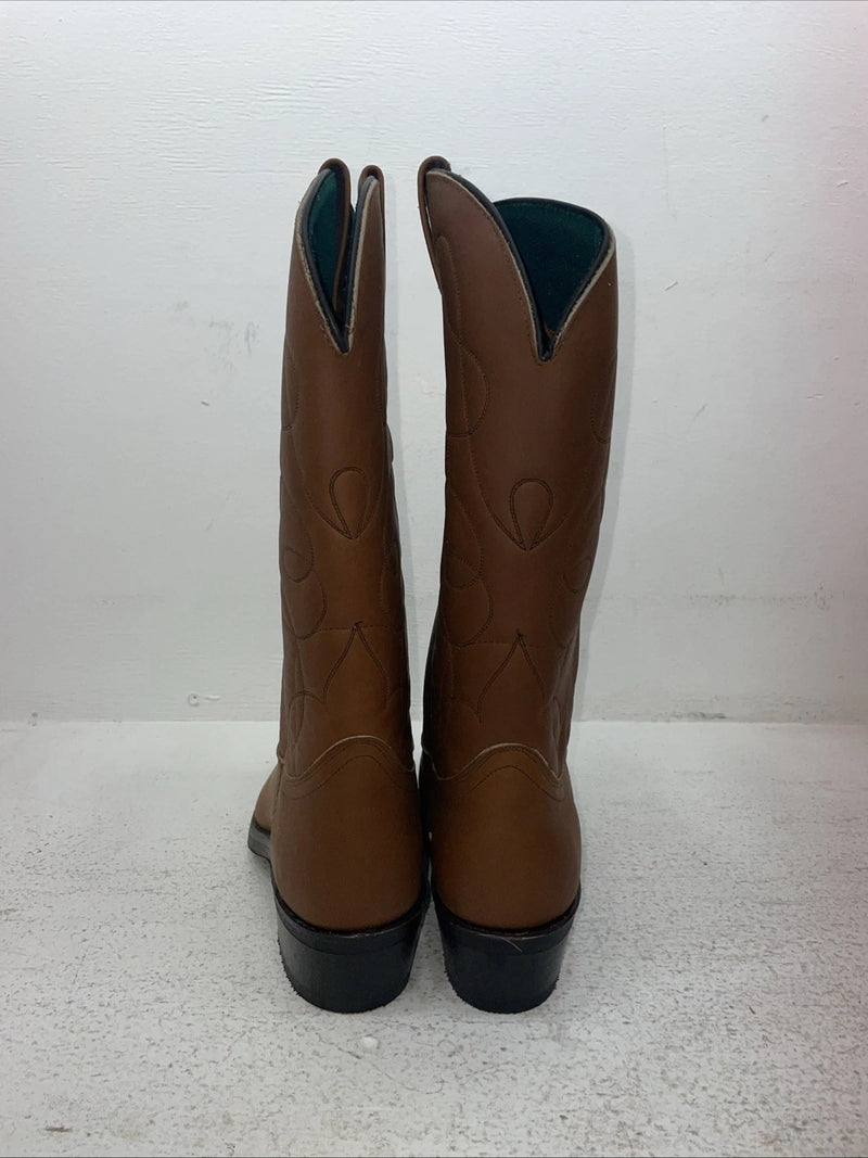 New Men’s Brown Acme Cowboy Boots. 9032 8 E W. 1-109