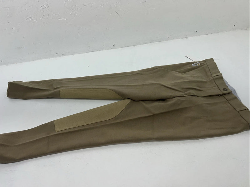 New Women’s Tan Tough 1 Comfort Riders English Riding Breeches. 34 R D-93
