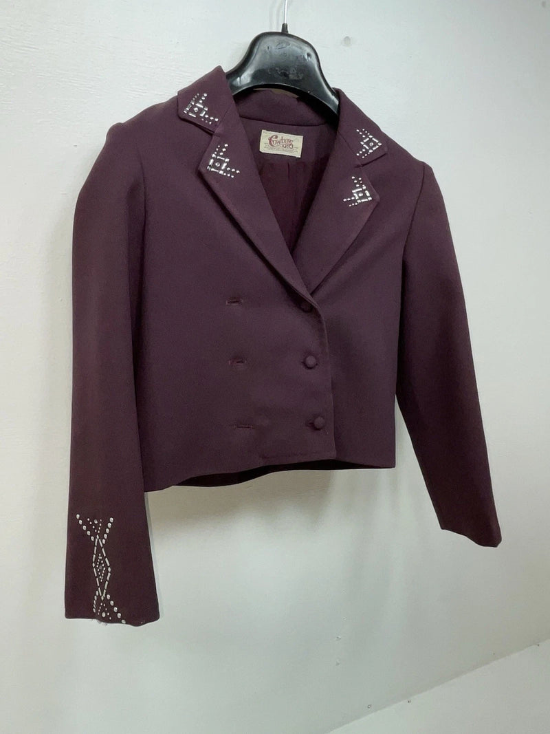 New Women’s Purple Cowboys Long Sleev Button Up Shirt S 3B-117