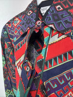 New Women’s Mine & Bills Designed Long Sleeve Button Up Size Small TT-47