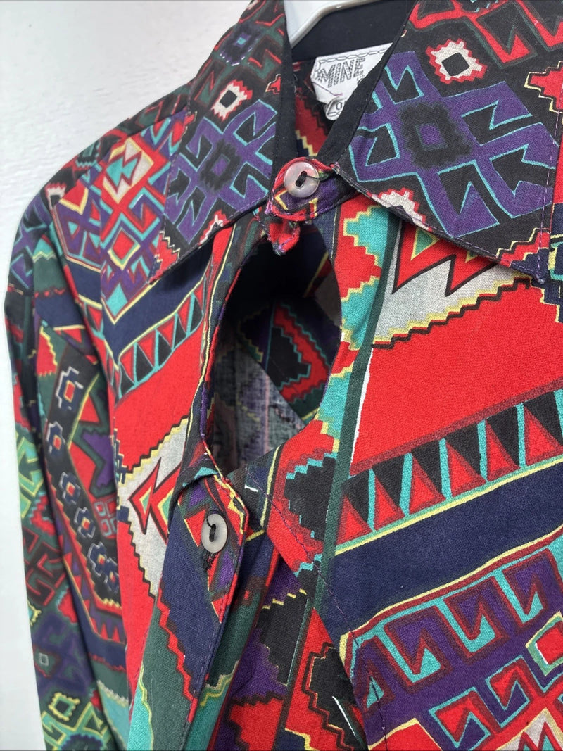 New Women’s Mine & Bills Designed Long Sleeve Button Up Size Small TT-47