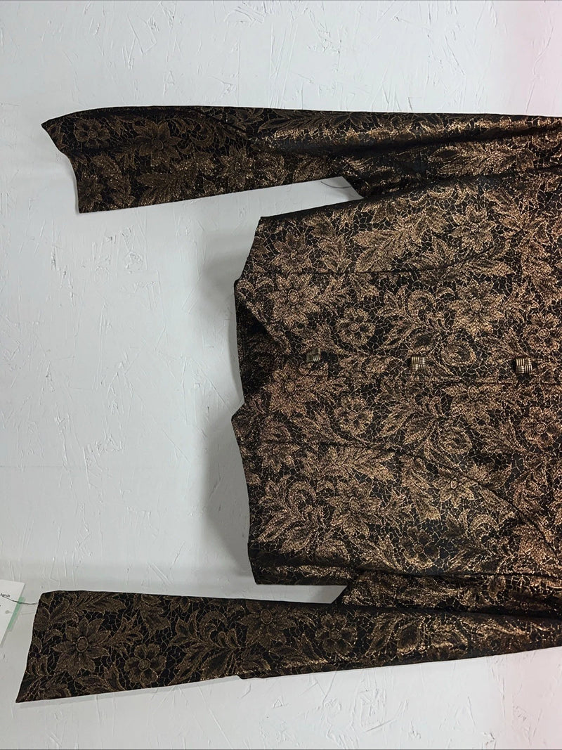 New Women’s 1849 Authentic Ranchwear Gold Western Show Short Jacket Small G-506