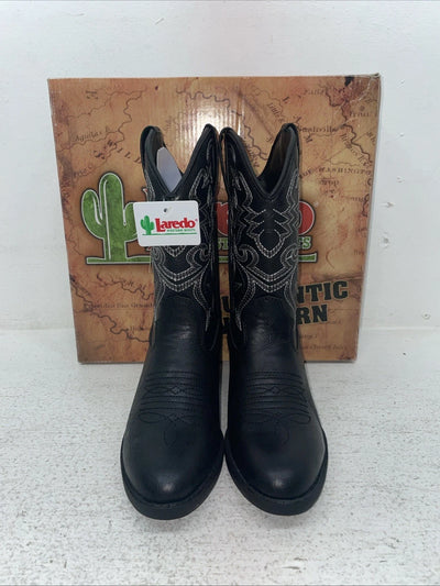New Children’s Black Laredo Cowboy Boots. L C 2430 13.5 13 1/2 D. 22-18