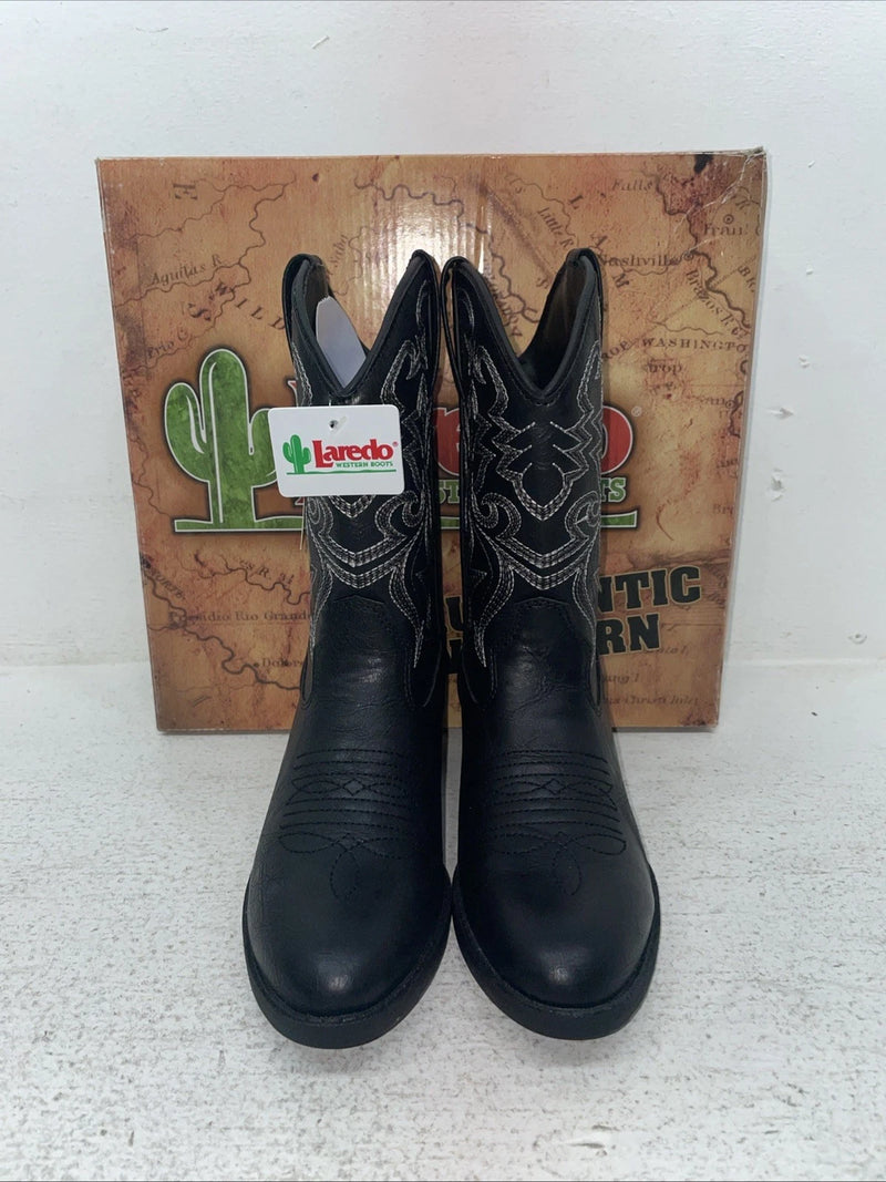 New Children’s Black Laredo Cowboy Boots. L C 2430 13.5 13 1/2 D. 22-18