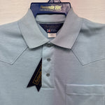 New Men’s Panhandle Slim Blue short sleeve polo Small B-59