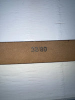 New Brown Genuine Leather 32” Belt #003 Z-122