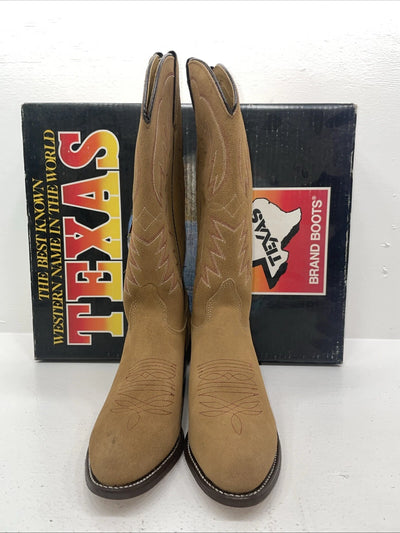 New Women’s Brown Texas Brand Cowboy Boots. 4906 8 M. 16-19