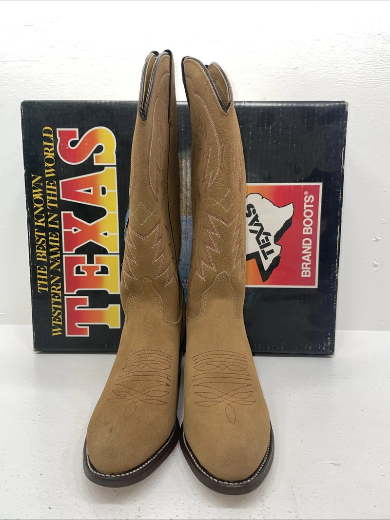 New Women’s Brown Texas Brand Cowboy Boots. 4906 8 M. 16-19
