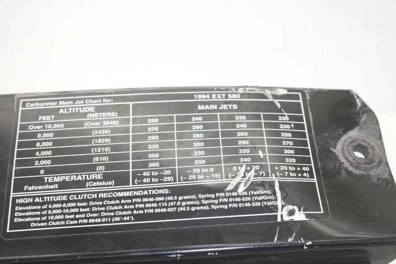 94 ARTIC CAT EXT 580 OEM BELT COVER 0707-841 B508