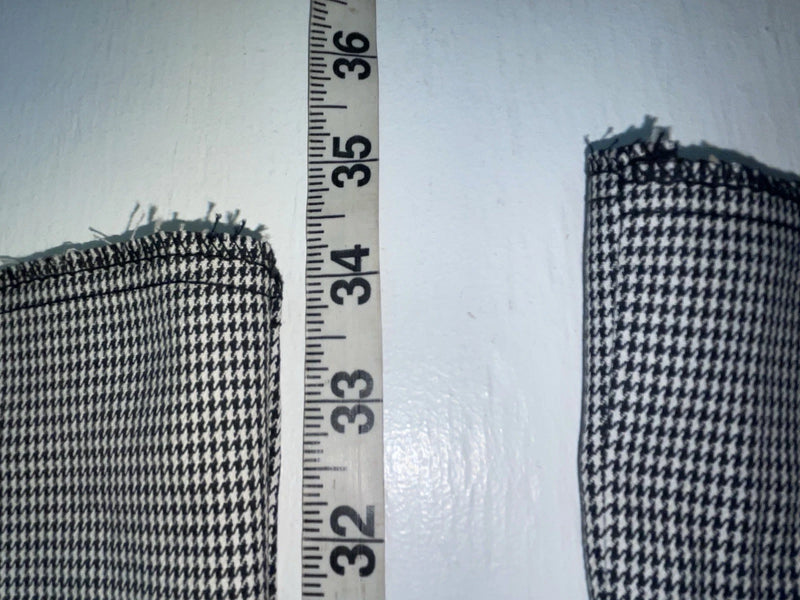 New Vintage Black And White Checkered Handler Polyester Pants #1179 SS-96