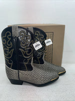 New Men’s Black Snake Skin Smoky Mountain Cowboy Boots. 1042 J Y 7. 1-59