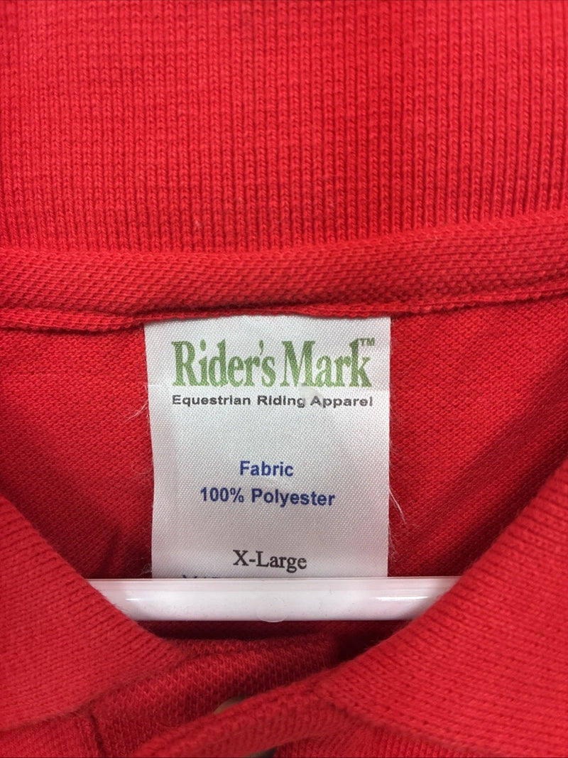 New Men’s Riders Mark Red Short Sleeve Polo Shirt XL R-33