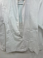 New Women’s Trail Ridge White Blue Long Sleeve Half Zip Size 36 TT-95