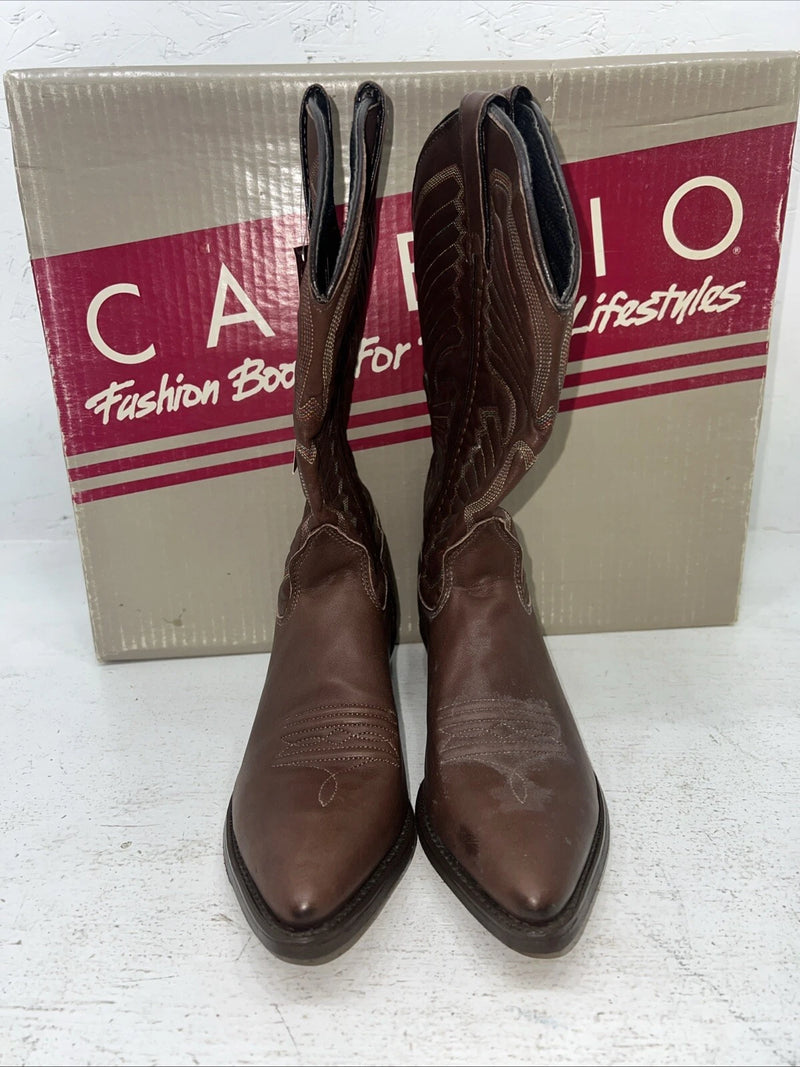 New Women’s Brown Capezio Cowboy Boots. L 281 7.5 7 1/2 M. 17-65