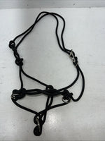 New Tough 1 Black Rope Halter Side Pull Combo #50-4000 H-502