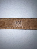 New Brown Genuine Leather Tooled 28” Belt #102 Z-97