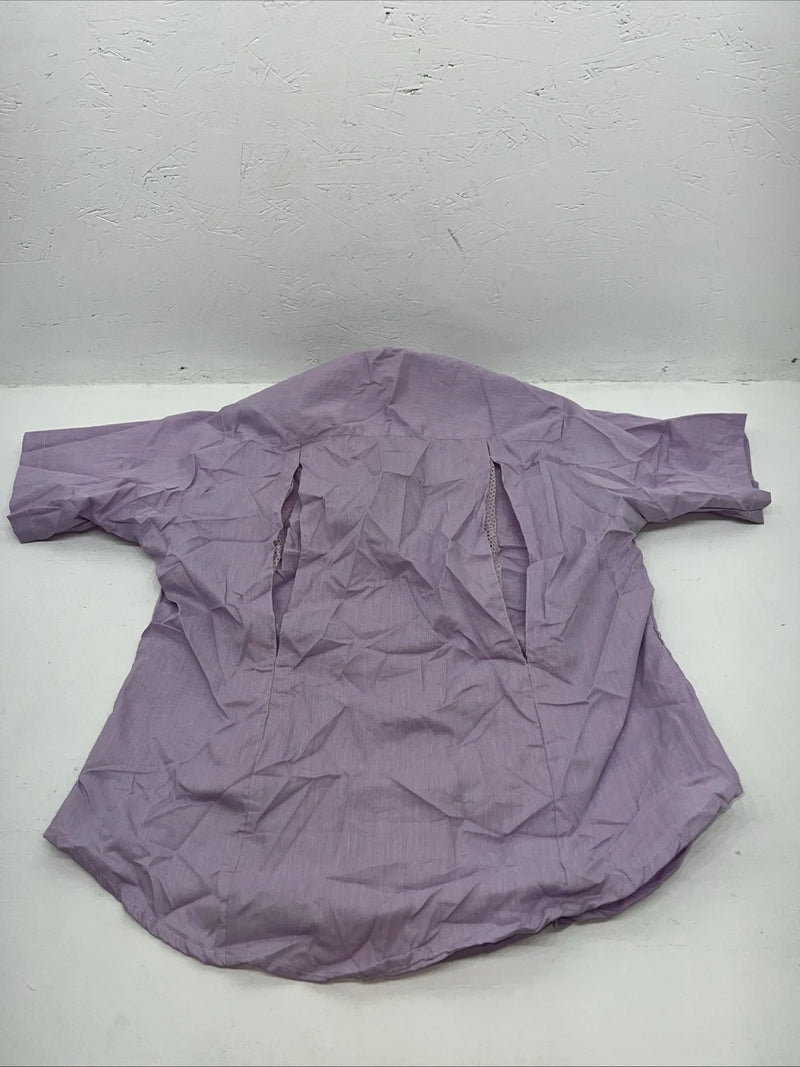 New Women’s Purple EQUISTAR Short Sleeve English Riding Shirt. 42 G-32
