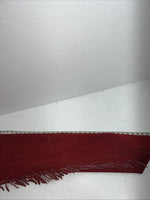 NOS Red Show Chaps With Fringe Adjustable Waist 38” L-34
