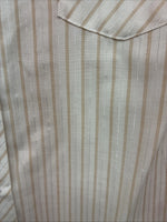 New Women’s White Horse Yellow Stripe Long Sleeve Pearl Snap Small DD-126