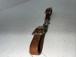 New Tough 1 Brown Leather Flat Curb Chain #52-4014 R-511