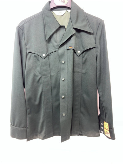 New Women’s Green Lee Long Sleeve Button Up Shirt ML #13935 UU-46
