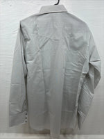 New Men’s Mesquite Gray Stripe Long Sleeve Pearl Snap 16.5 Large Q-50