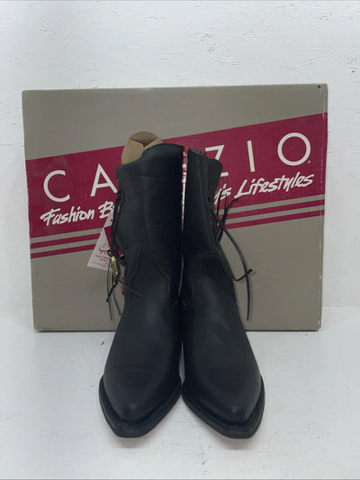 New Women’s Black Capezio Cowboy Boots. L 870 5 M. 2-47