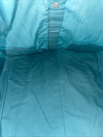 New Men’s ELY Cattleman Teal Long Sleeve Pearl 15.5 X 34 Medium B-103