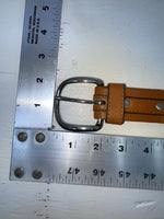 New Brown Genuine Leather Circle Y Weaved 28” Belt #8398 JJ-124
