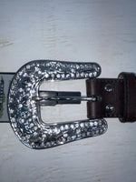 New Brown Genuine Leather Nocona Western S Belt #N3412302 Z-116