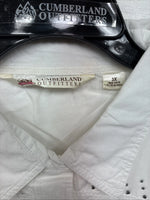 New Women’s Cumberland White Gem Long Sleeve Pearl Snap 3X MM-9
