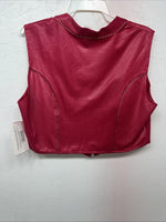 New Women’s 1849 Authentic Ranchwear Pink Western Show Vest Large WW-63