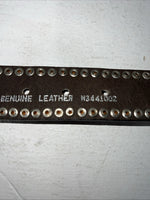New Nocona Brown Fur Genuine Leather Belt Small #N3441002 W-18