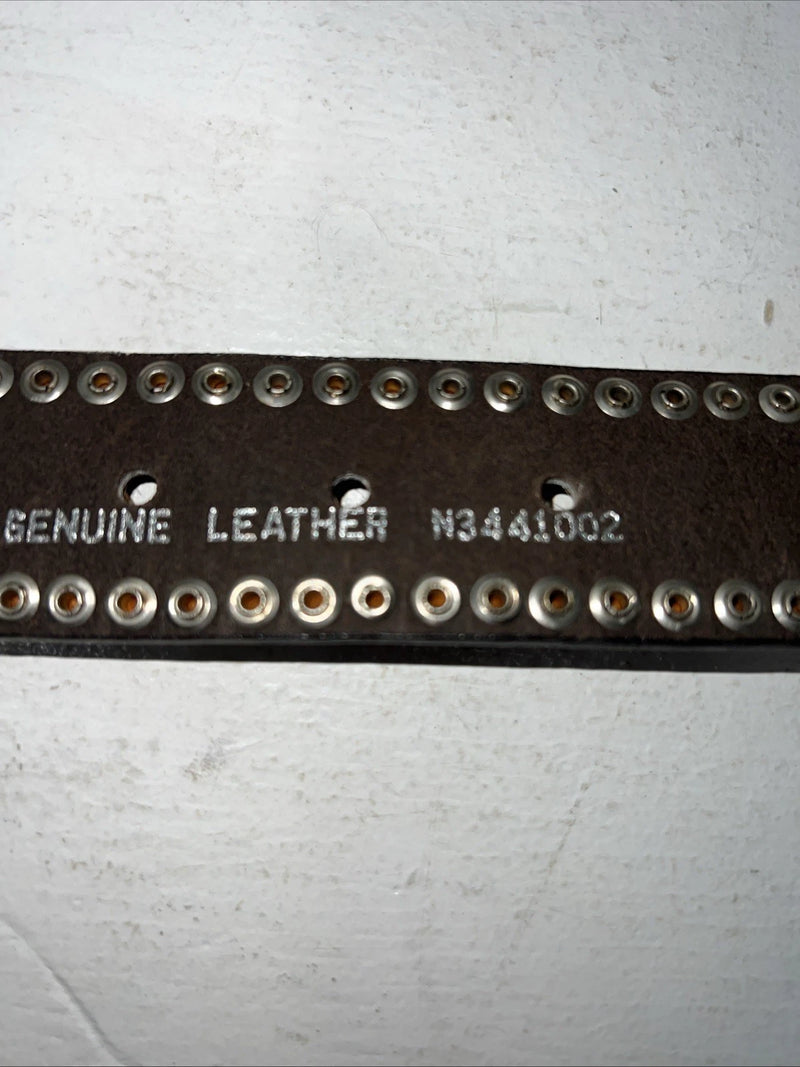 New Nocona Brown Fur Genuine Leather Belt Small #N3441002 W-18