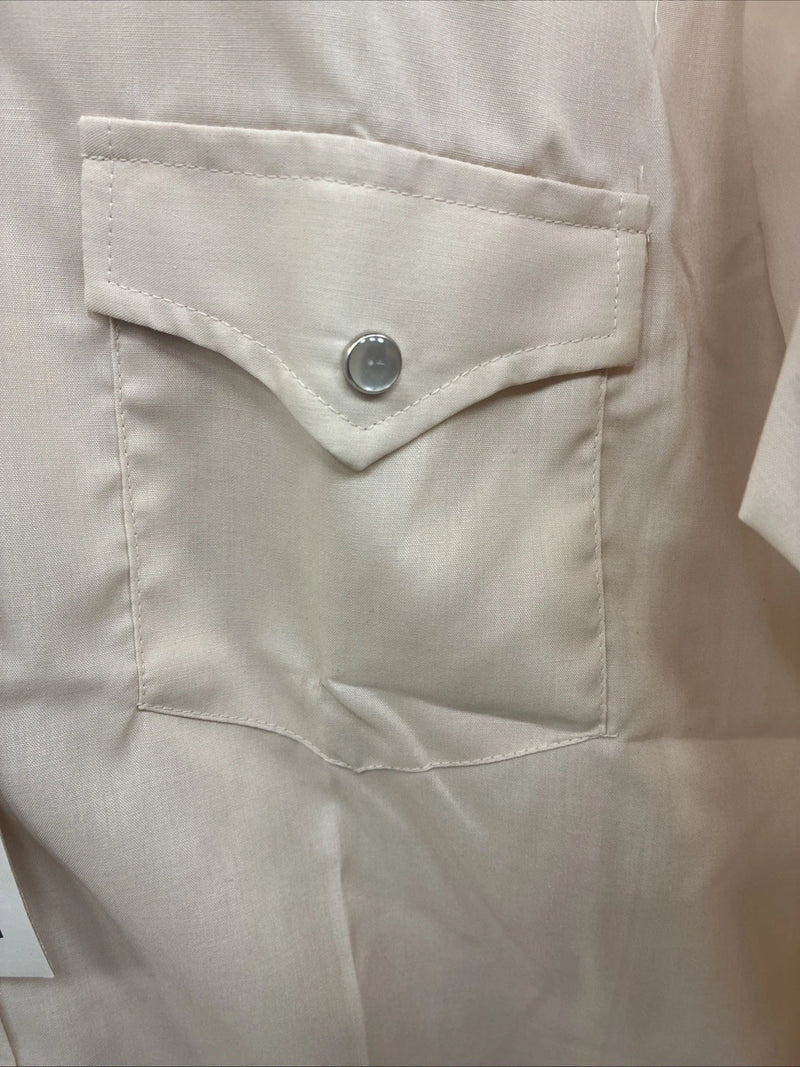 New Kids Denver Tan Long Sleeve Pearl Snap Size 18 CC-119