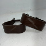 New Royal King Brown Polymar Stirrups Adult #57-1384 FF-3