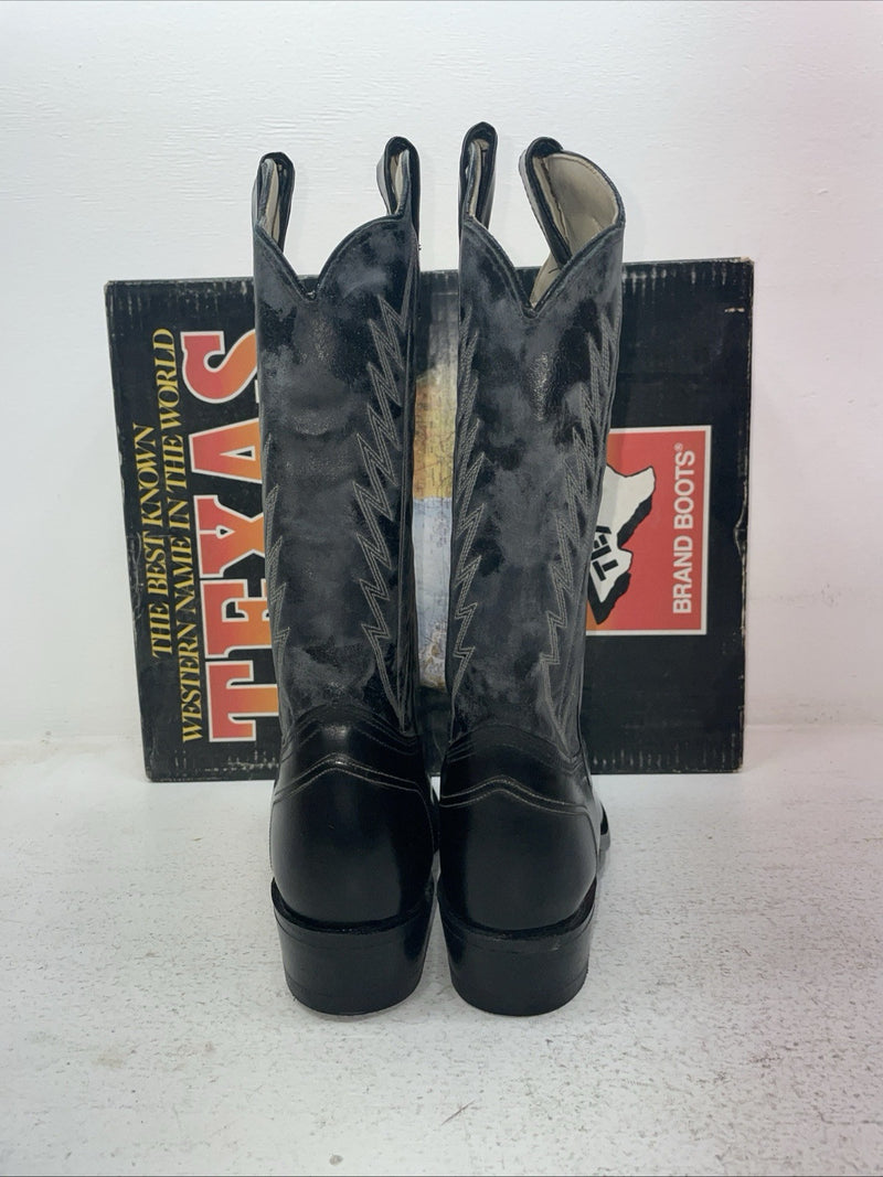 New Men’s Black Texas Brand Cowboy Boots.  5030 8.5 8 1/2 D. 3-112