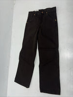 New Boys Brown Wrangler Cowboy Cut Pro Rodeo Denim Jeans. 8 Regular B-20