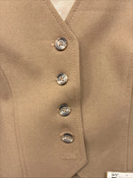New Women’s Dickson Jenkins Tan Button Up Vest Size 30 TT-127