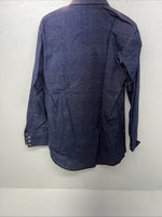 New Men’s Karman Western Wear Denim Pearl Snap Long Sleeve Shirt. 15.5x33 M I-24