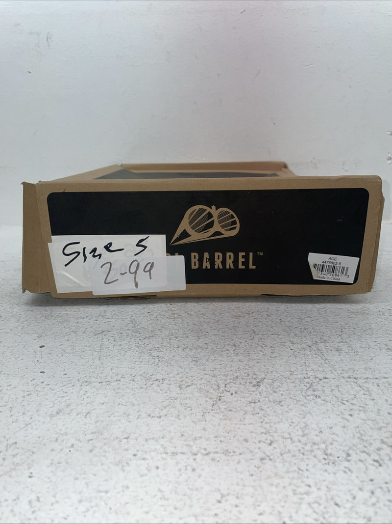 New Youth Brown DBL Barrel Cowboy Boots. 4475802 5. 2-99